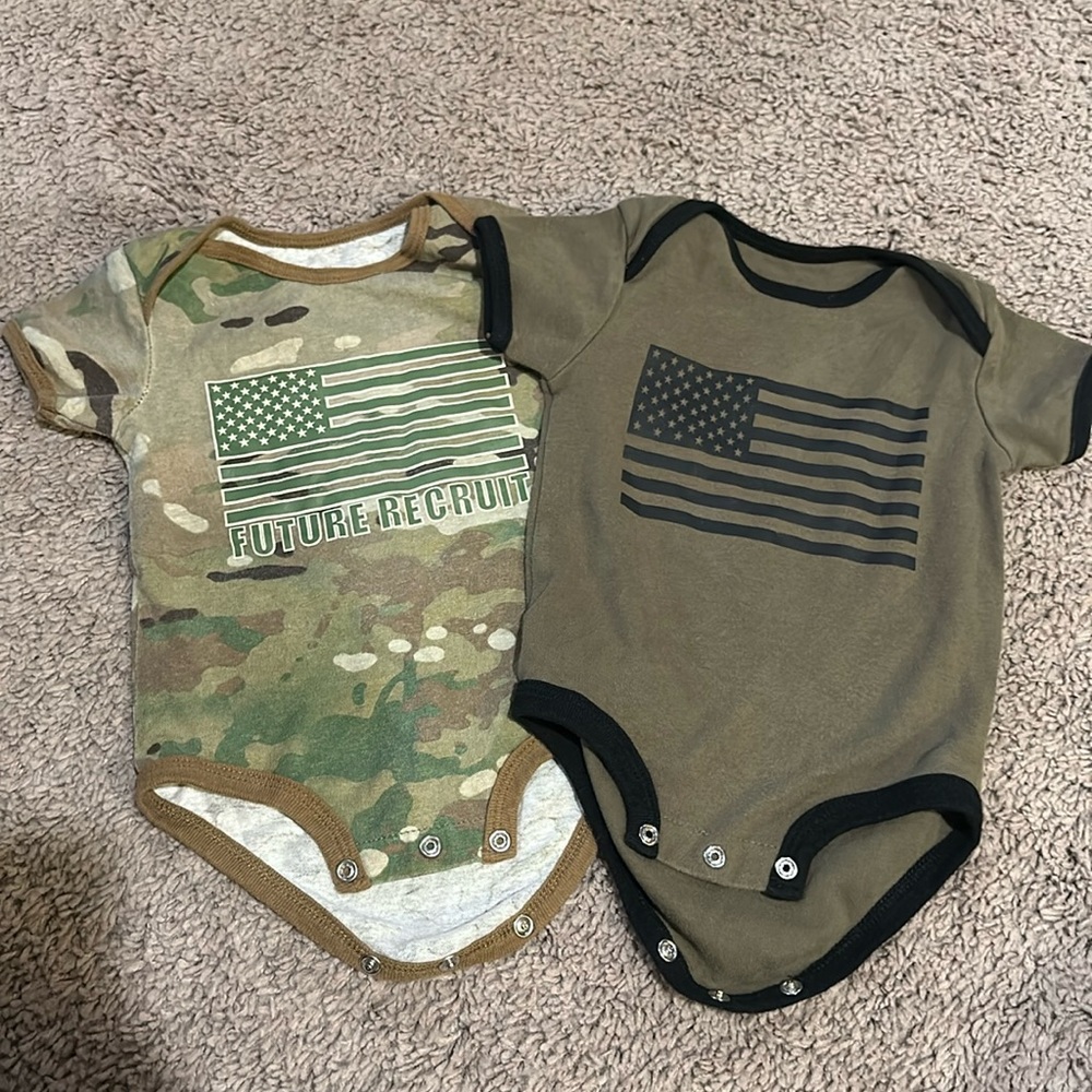 2 6 mo tiny trooper onesies!!